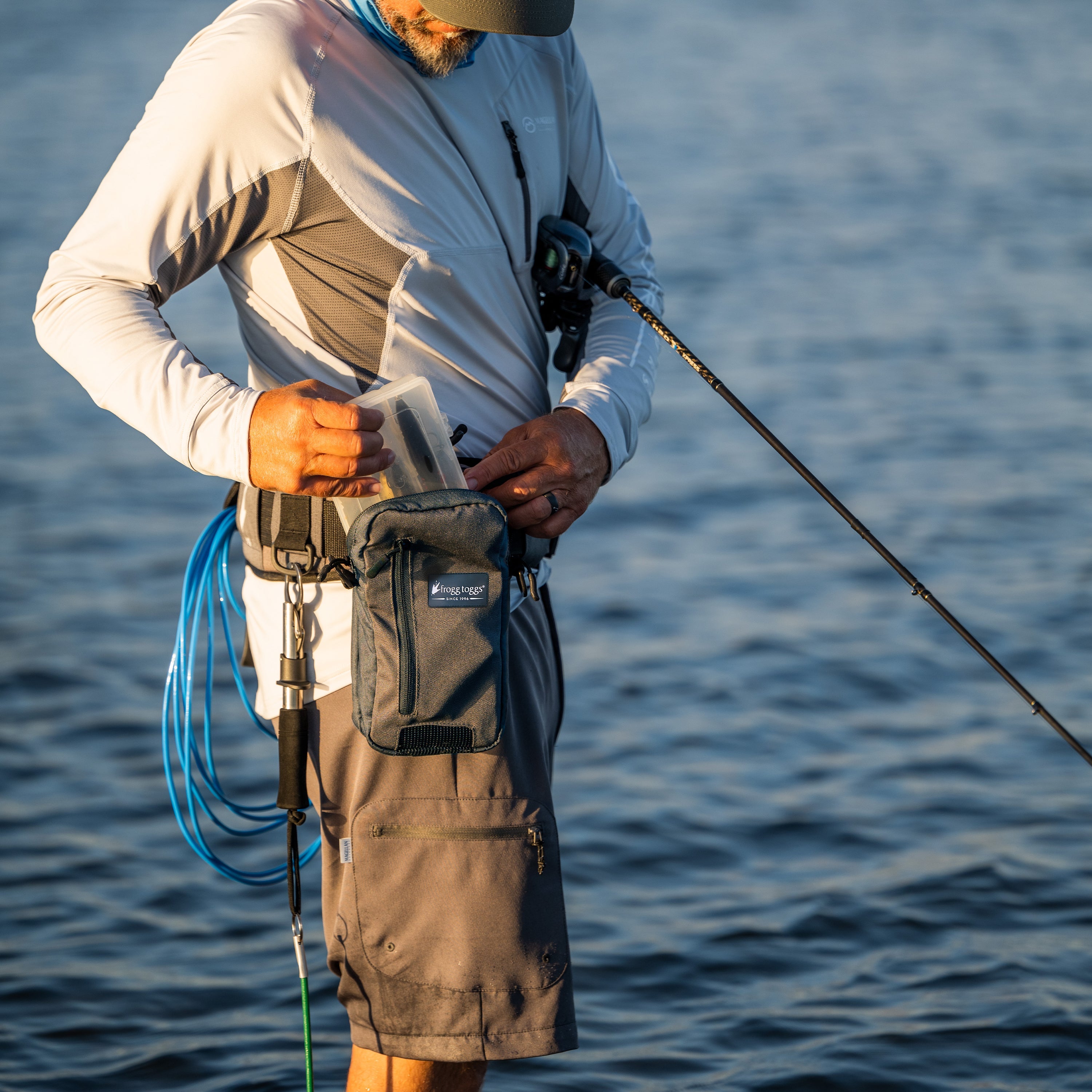 best tackle bag for wading MoiShow Fishing Box - Fishing Bags Saltwater or Freshwater (#Khaki) Fishing Tackle Bags - Padded Shoulder Strap and serves as a tote for your wading gear KastKing BaitSpace Waist Bag with