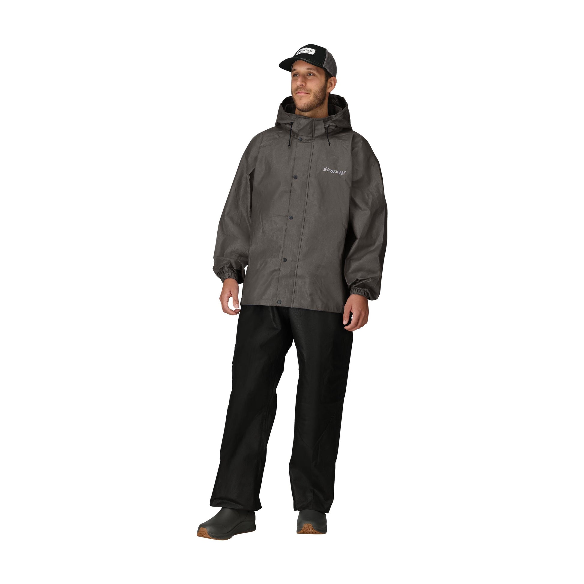 Frogg Toggs® Men's Classic All-Sport Waterproof Breathable Rain Suit Black and Stone / LG