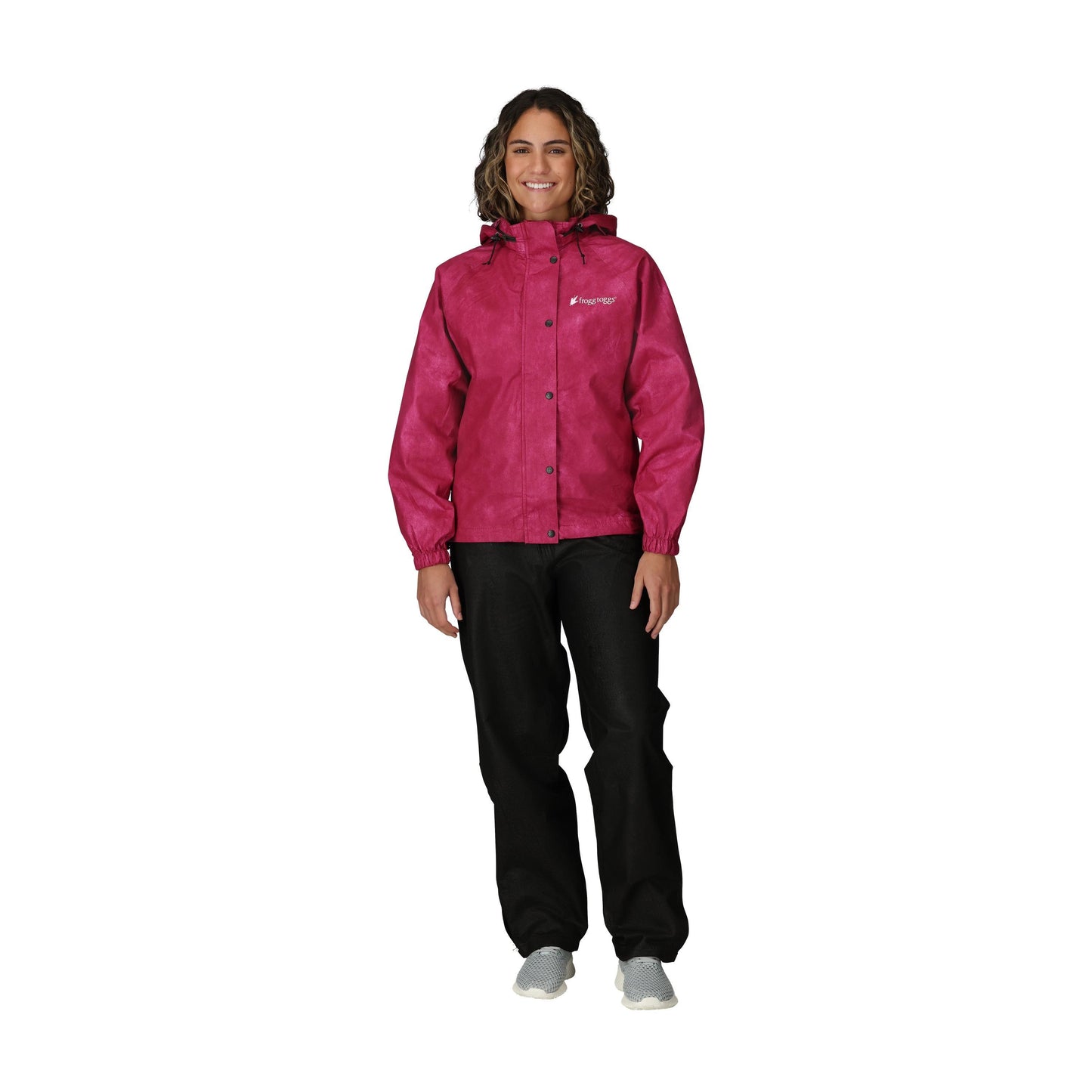 Frogg Toggs® Women's Classic All-Purpose Waterproof Breathable Rain Suit Black Cherry and Black / MD