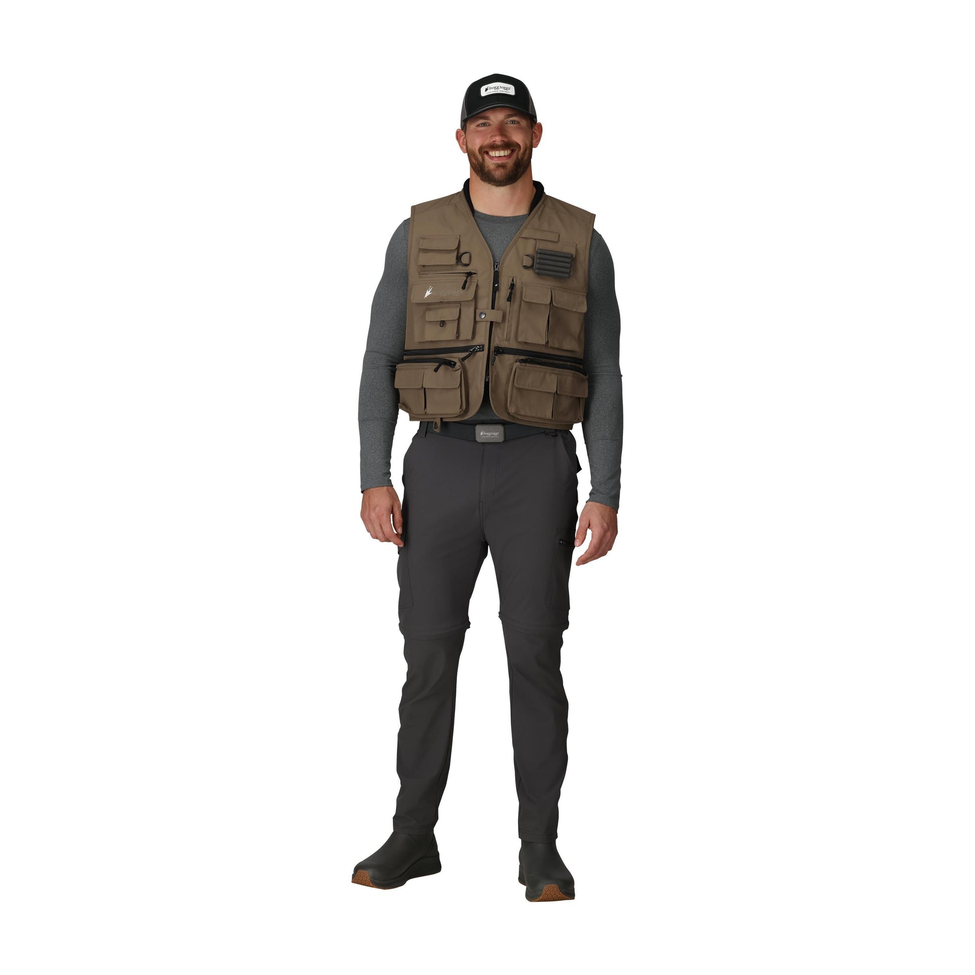 Frogg Toggs® Hellbender ToadSkinz Fishing Pack Vest Stone / LG