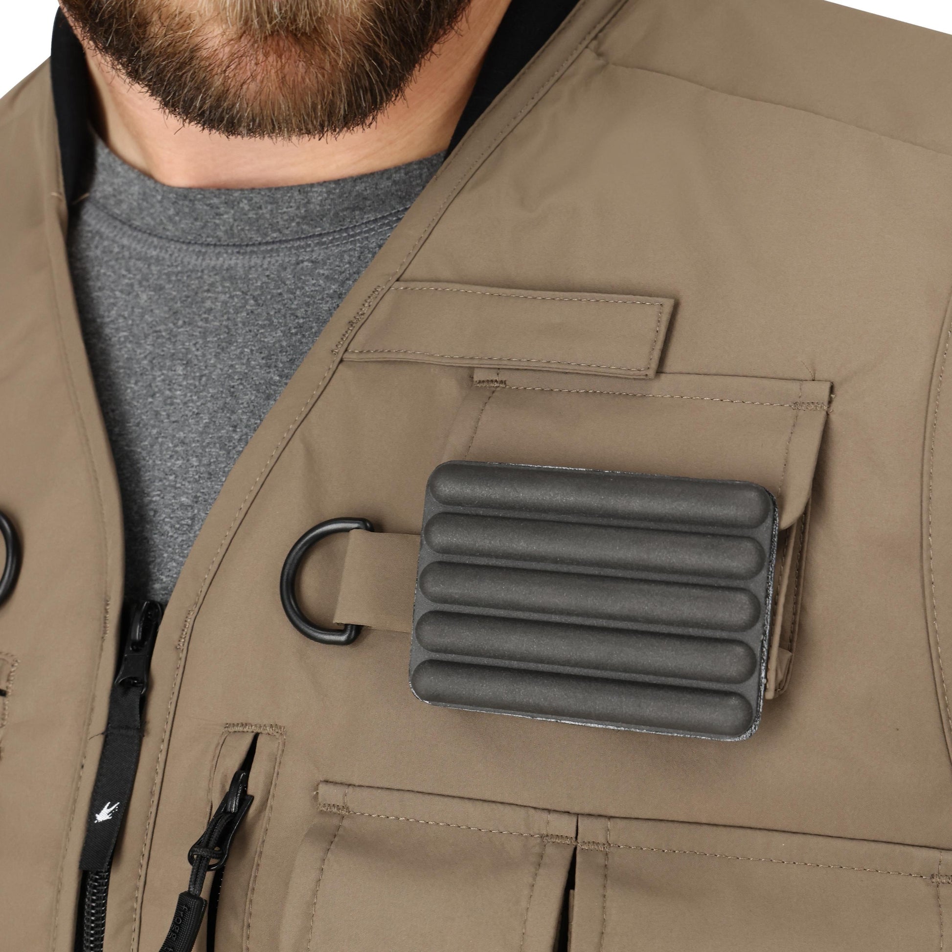 Frogg Toggs® Hellbender ToadSkinz Fishing Pack Vest Stone / LG