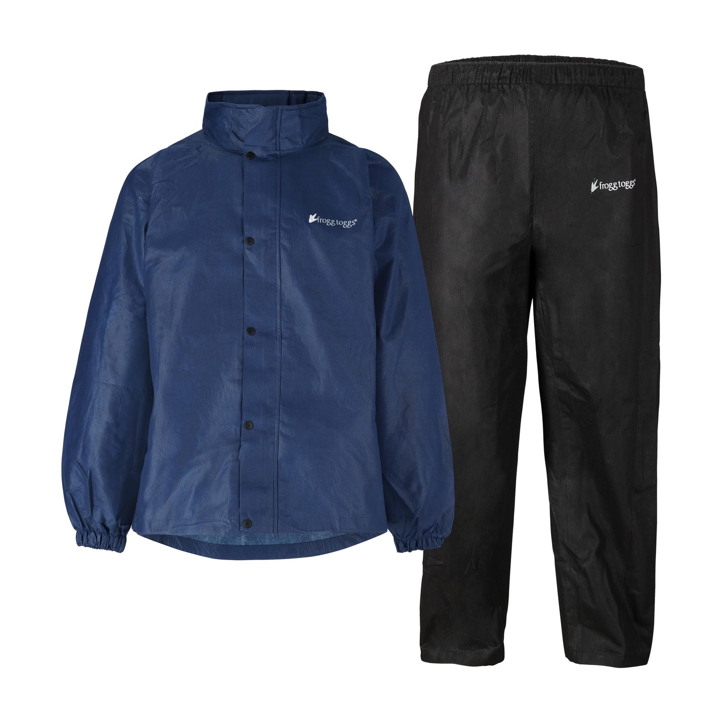 Frogg Toggs® Men's Classic All-Sport Waterproof Breathable Rain Suit Black and Royal Blue / LG