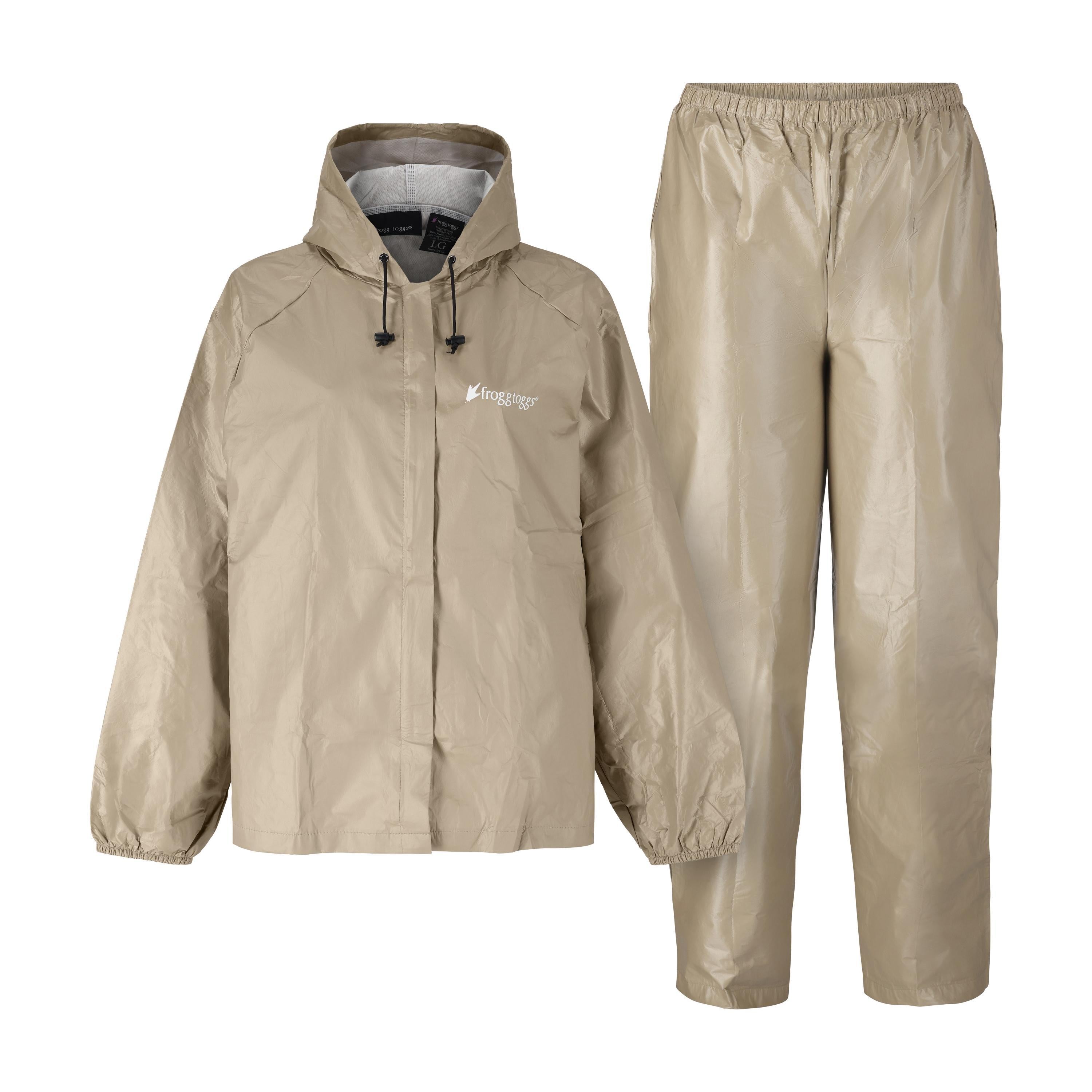 Frogg Toggs® Women's Waterproof Ultra-Lite Rain Suit Khaki / LG