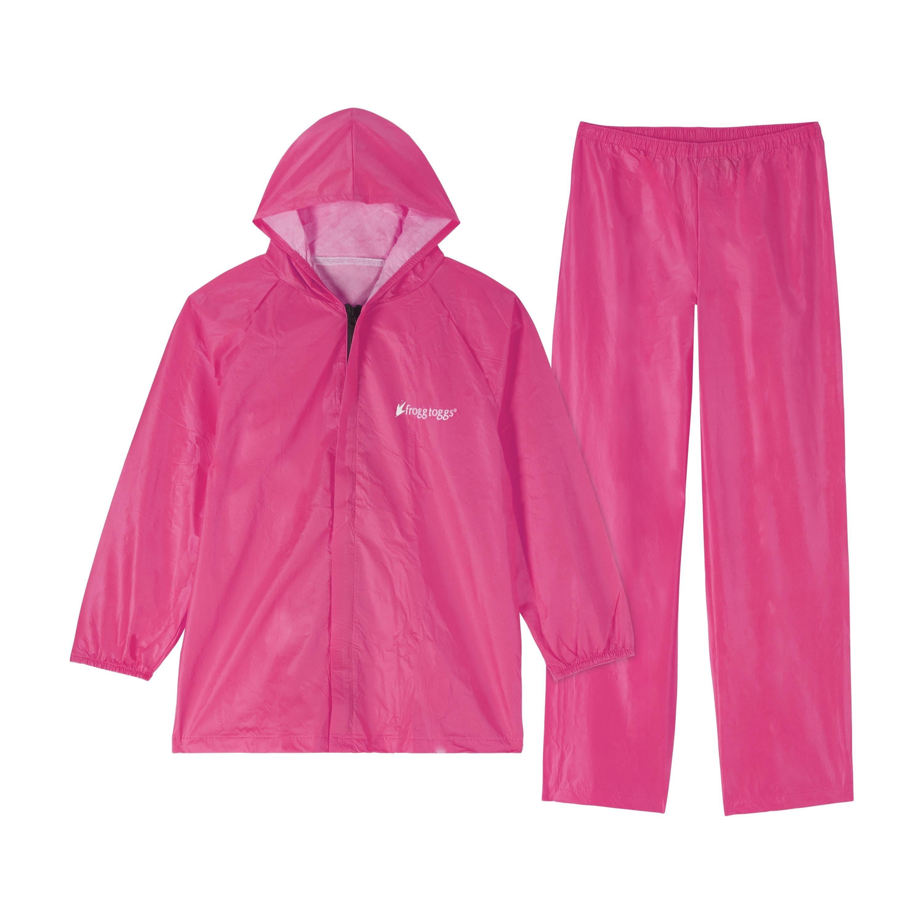 Frogg Toggs® Youth Ultra-Lite Rain Suit Pink / LG