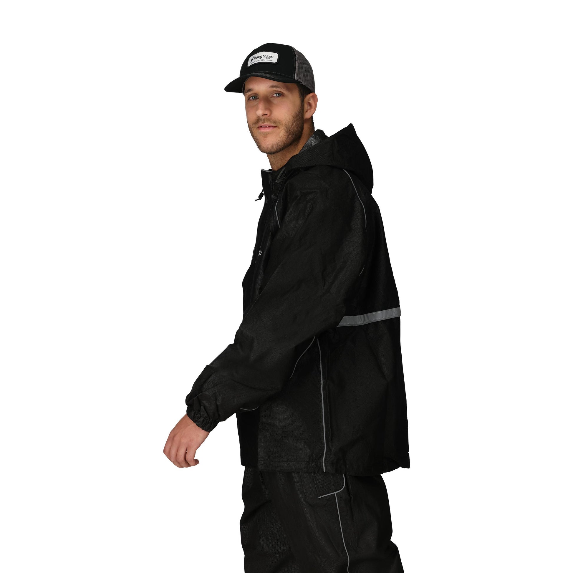 Frogg Toggs® Men's Road Toad Reflective Jacket Black / LG