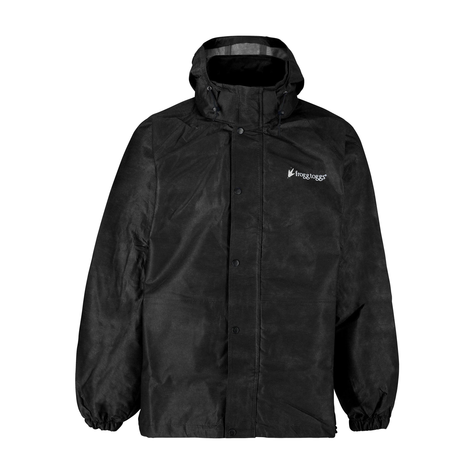 Frogg Toggs® Men's Pro Action Hooded Waterproof Jacket Black / LG