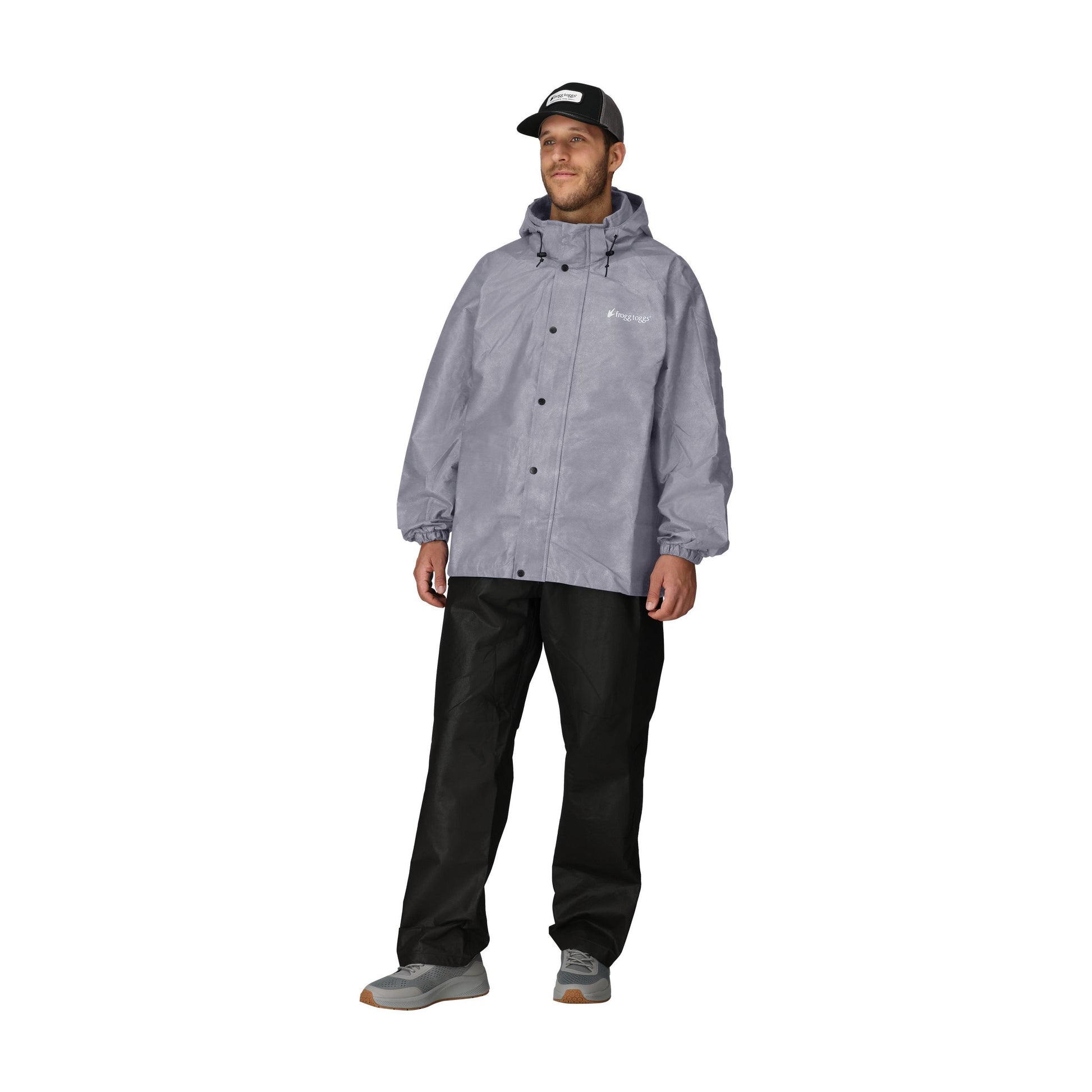 Frogg Toggs® Men's Pro Action Hooded Waterproof Jacket Gray / LG