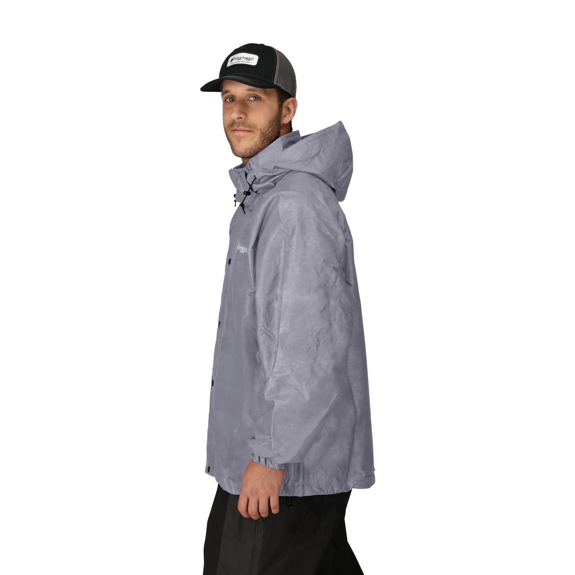 Frogg Toggs® Men's Pro Action Hooded Waterproof Jacket Gray / LG