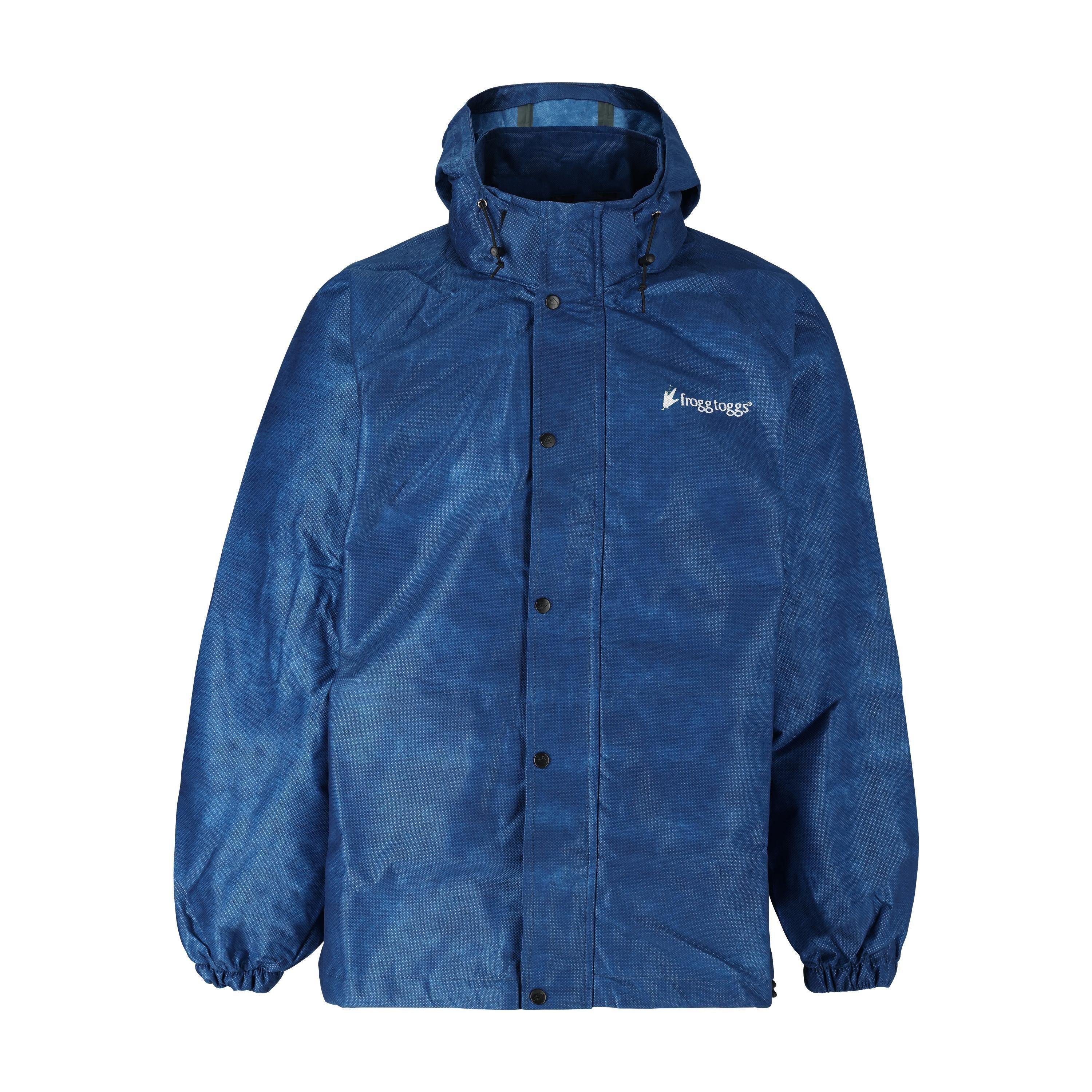 Frogg Toggs® Men's Pro Action Hooded Waterproof Jacket Royal Blue / LG