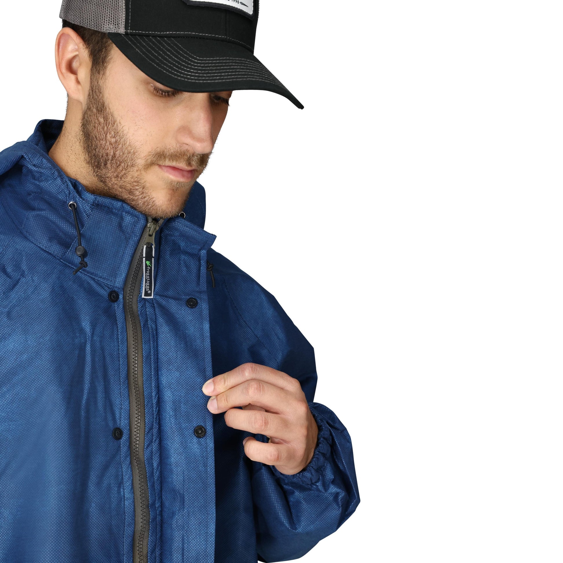 Frogg Toggs® Men's Pro Action Hooded Waterproof Jacket Royal Blue / LG