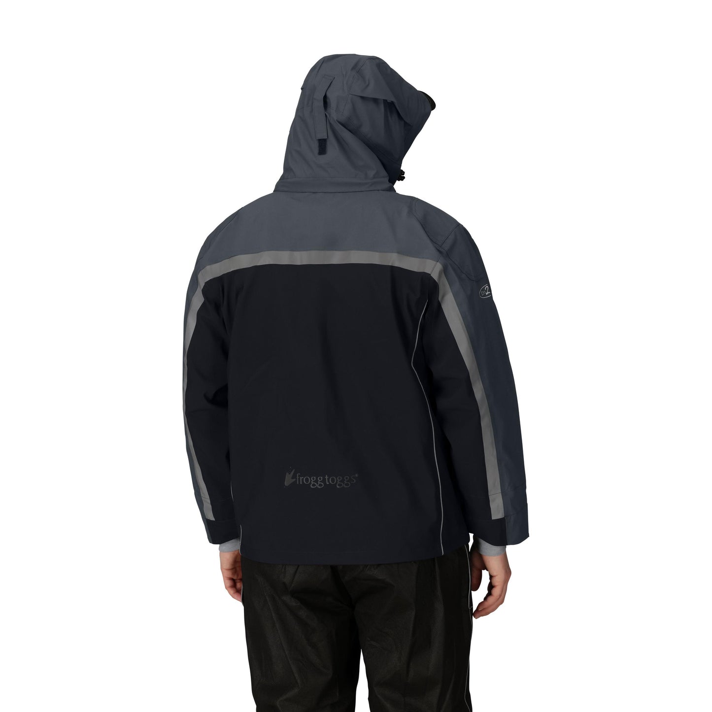 Frogg Toggs® Men's Pilot II Waterproof Cruiser Jacket Black and Charcoal / LG