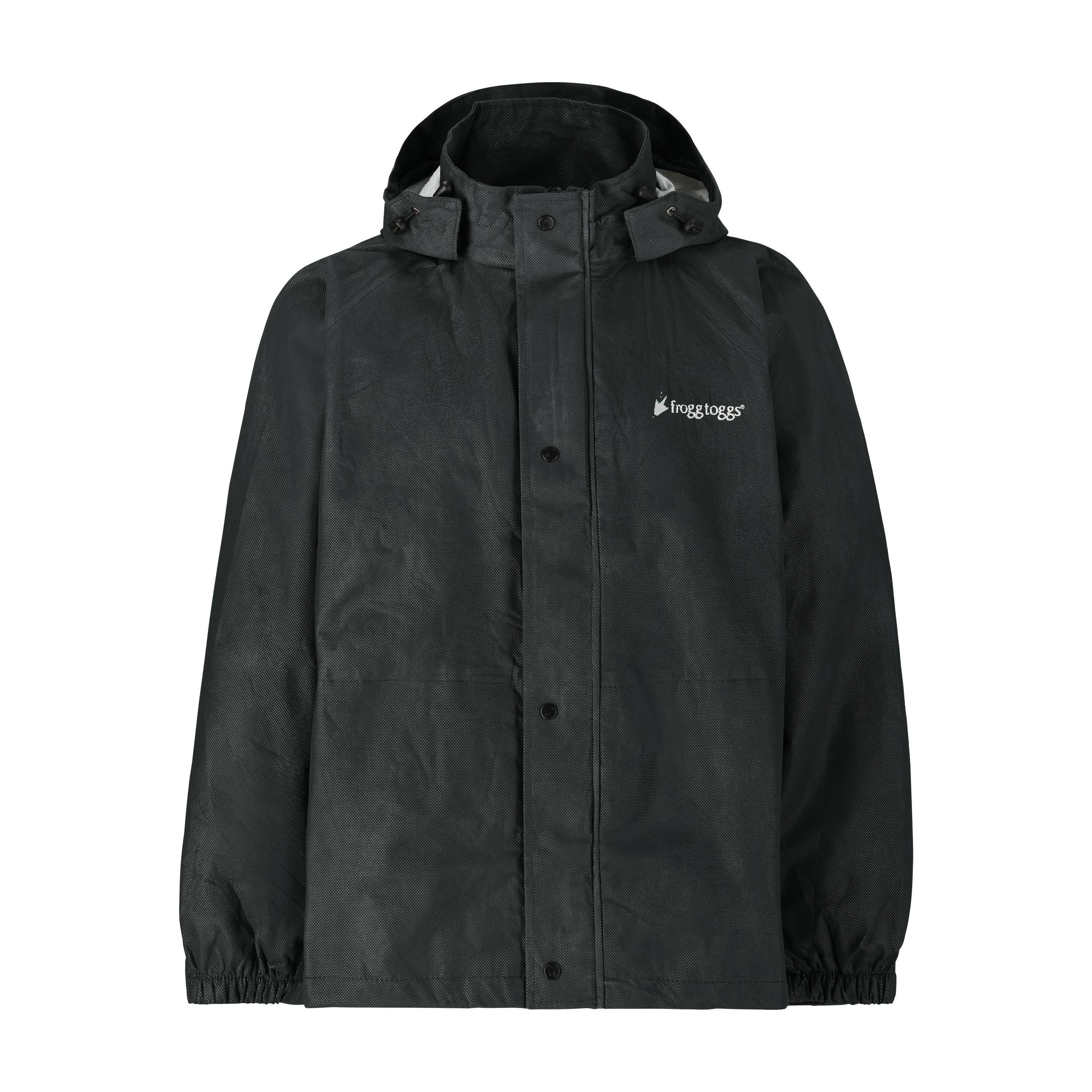 Frogg Toggs® Men's Signature Bull Frogg Waterproof Jacket Black / LG