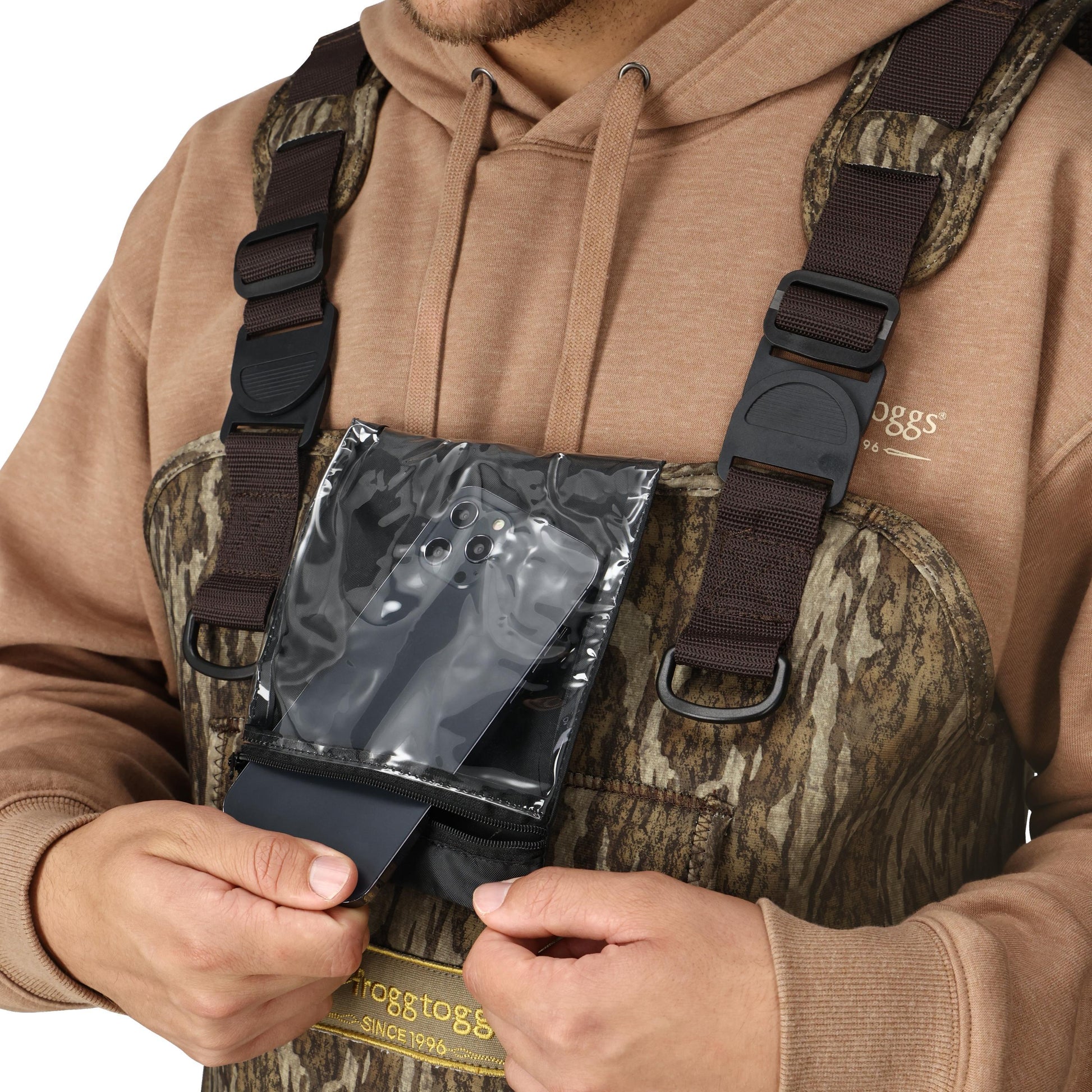 Frogg Toggs® Men's Amphib 3.5mm Neoprene Bootfoot in Mossy Oak Bottomland Chest Wader 10
