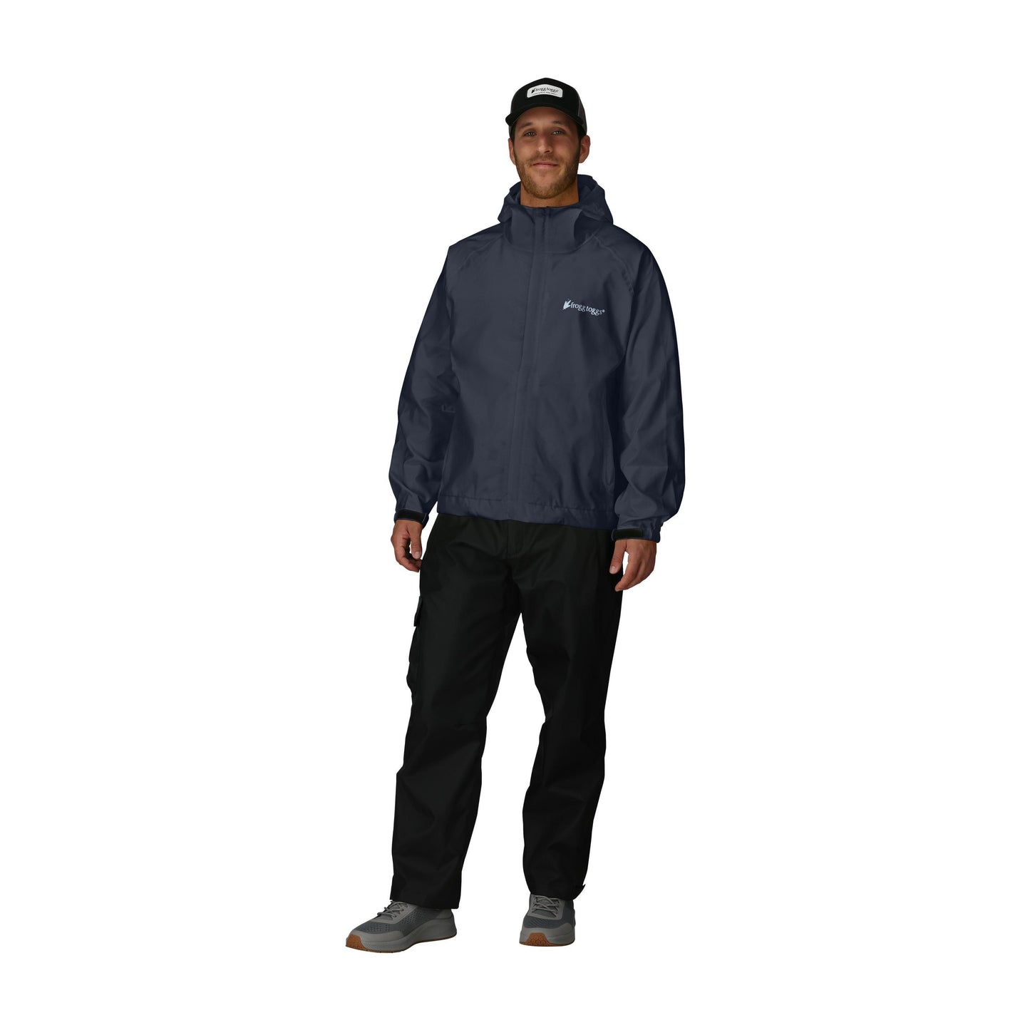 Frogg Toggs® Men's StormWatch Hooded Waterproof Jacket Black / LG