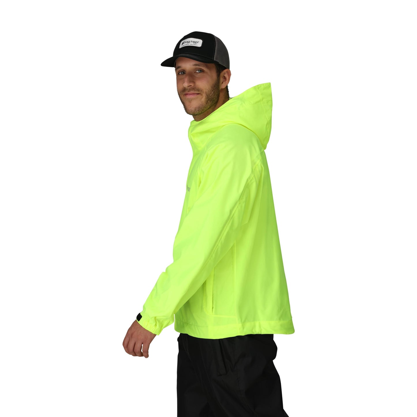 Frogg Toggs® Men's StormWatch Hooded Waterproof Jacket High Vis Green / LG