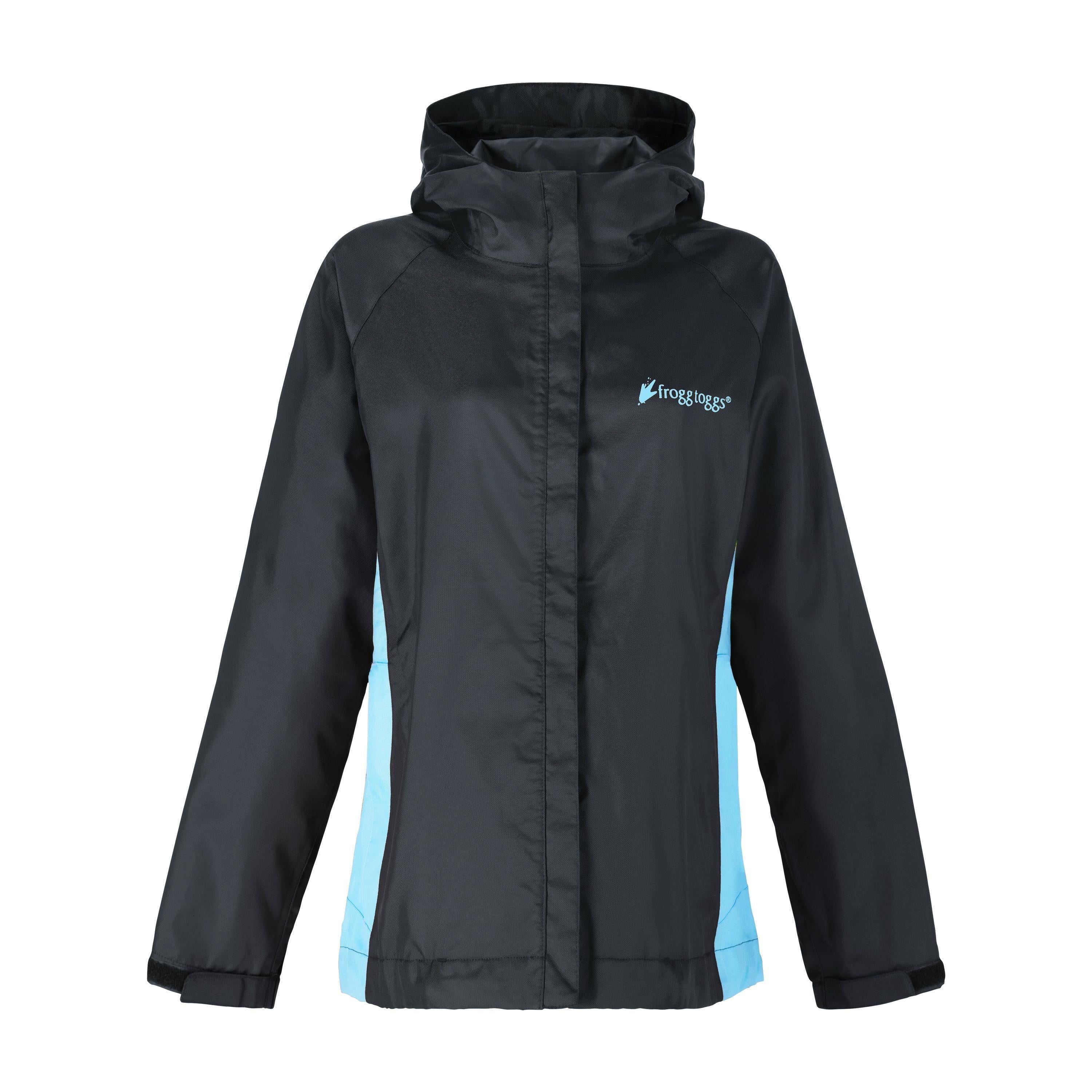 Frogg Toggs® Women's StormWatch Waterproof Jacket Black with Turquoise / LG