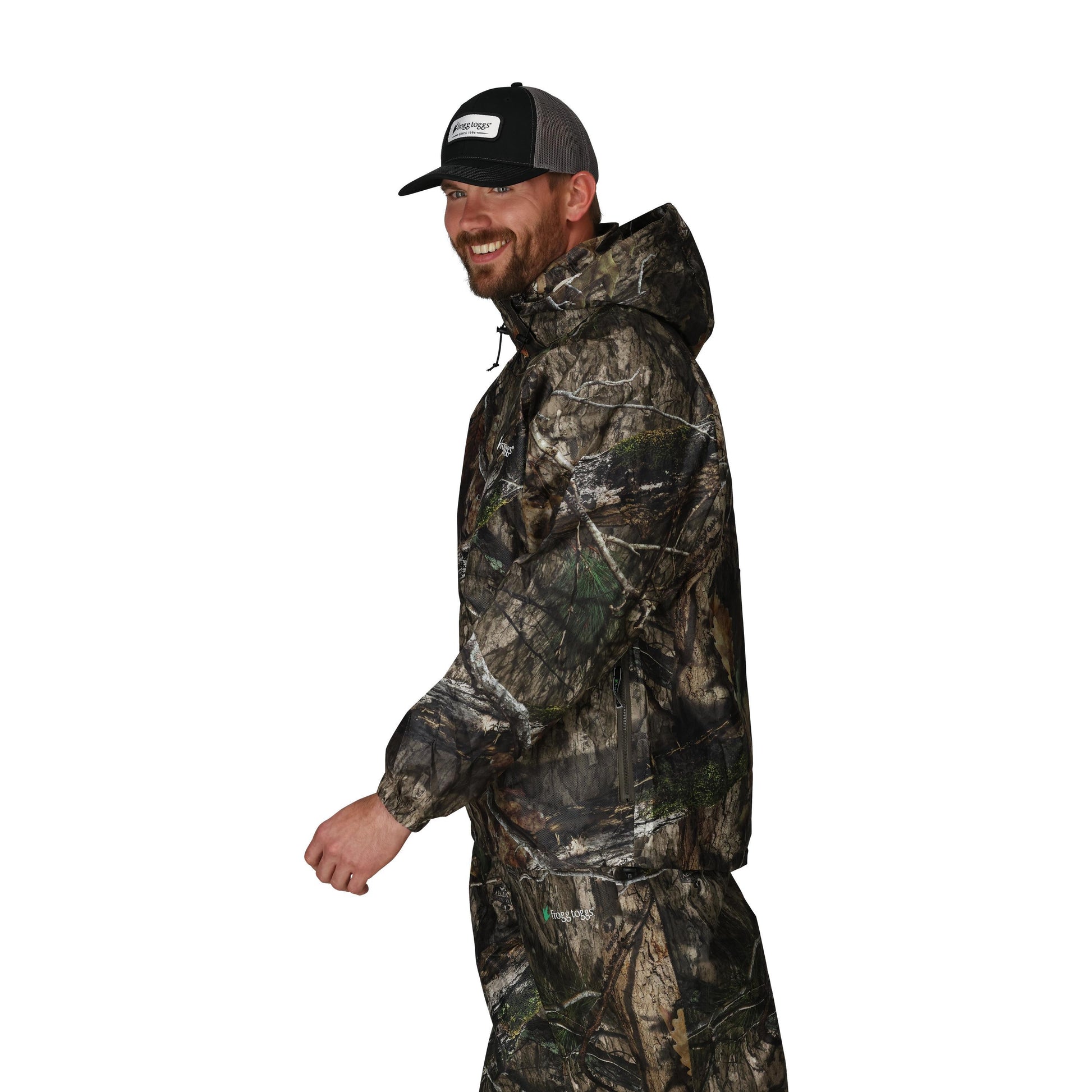 Frogg Toggs® Men's Pro Action Hooded Waterproof Jacket Mossy Oak DNA / MD