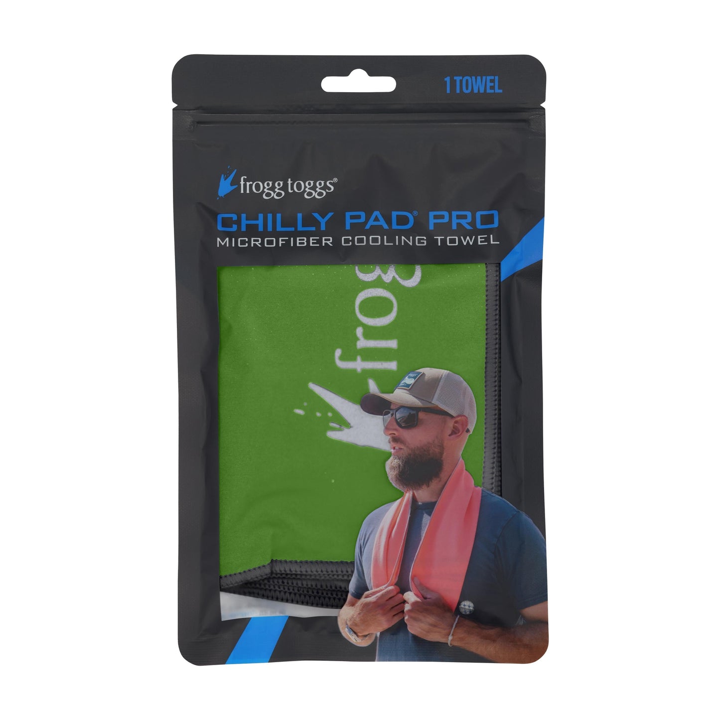 Frogg Toggs® Chilly Pad® PRO Microfiber Cooling Towel High Vis Lime Green