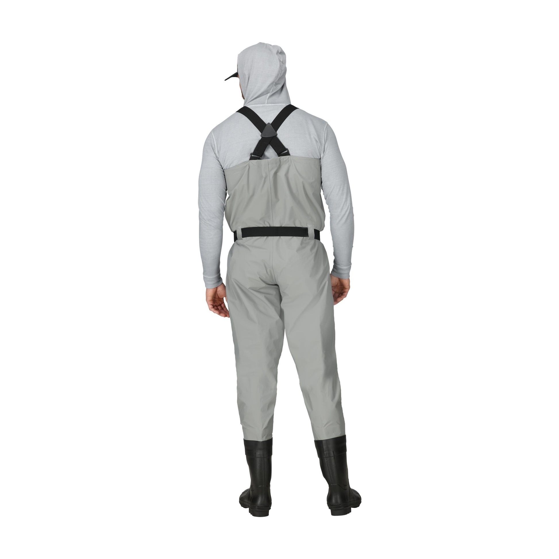 Frogg Toggs® Men's Hellbender PRO Bootfoot Lug Sole Chest Wader Gray / 10