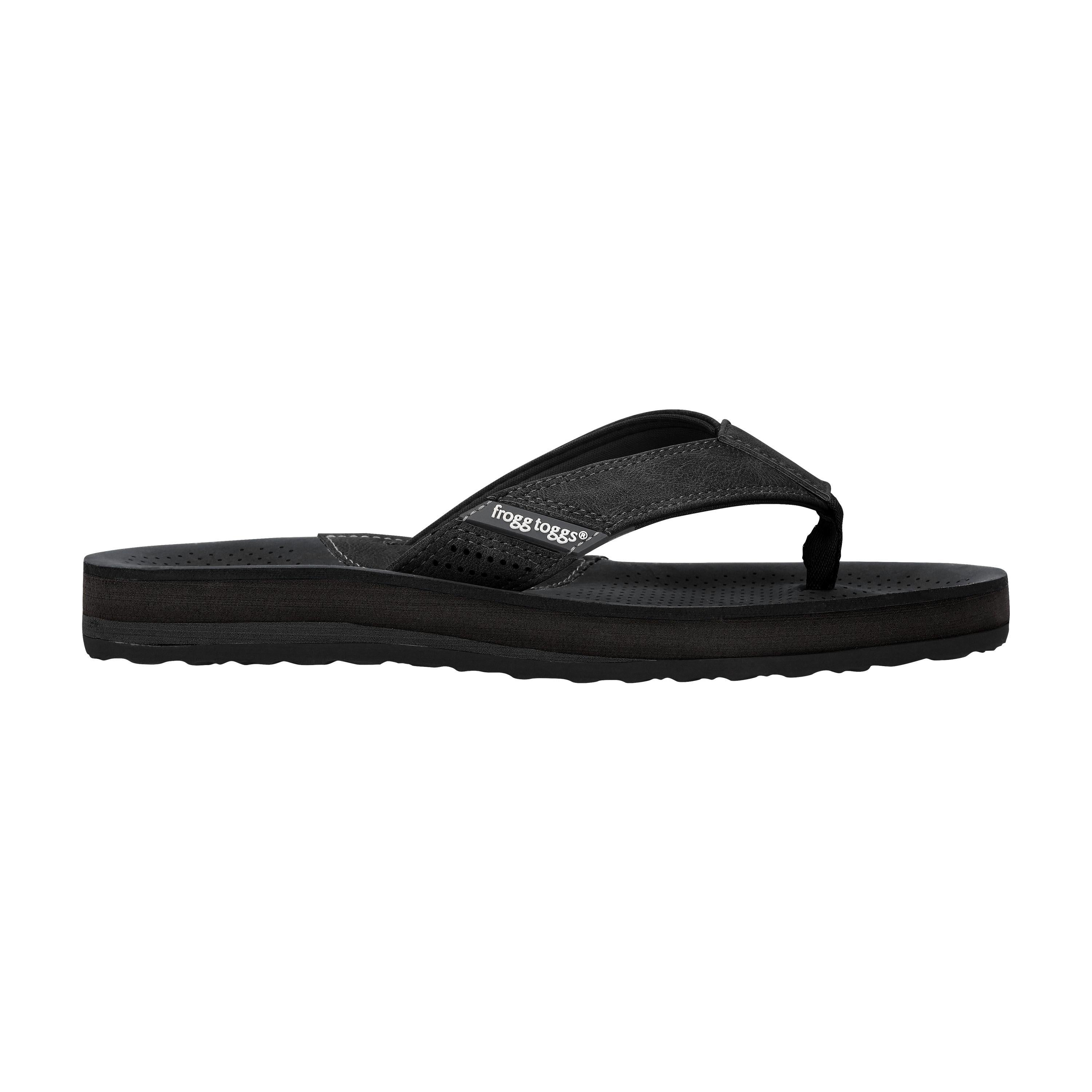 Frogg Toggs® Men's Charter Flip Flop Sandal Black / 10