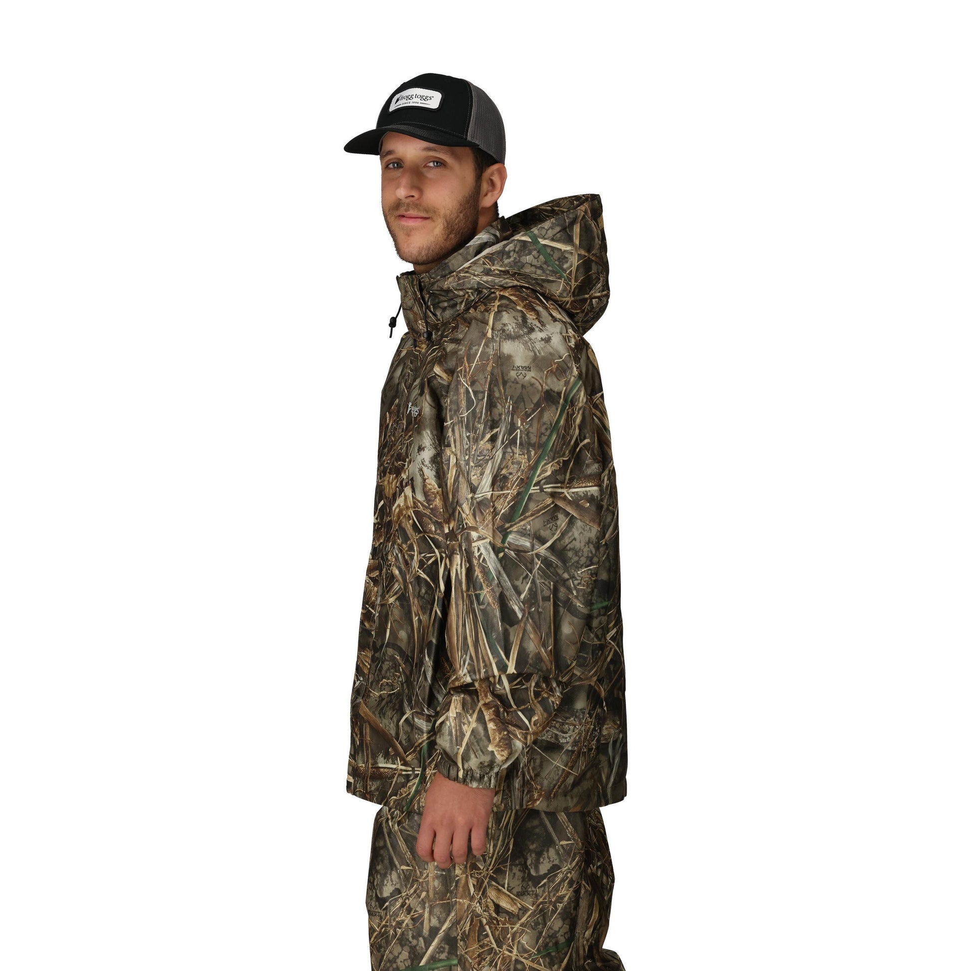 Frogg Toggs® Men's Pro Action Hooded Waterproof Jacket Realtree MAX7 / LG