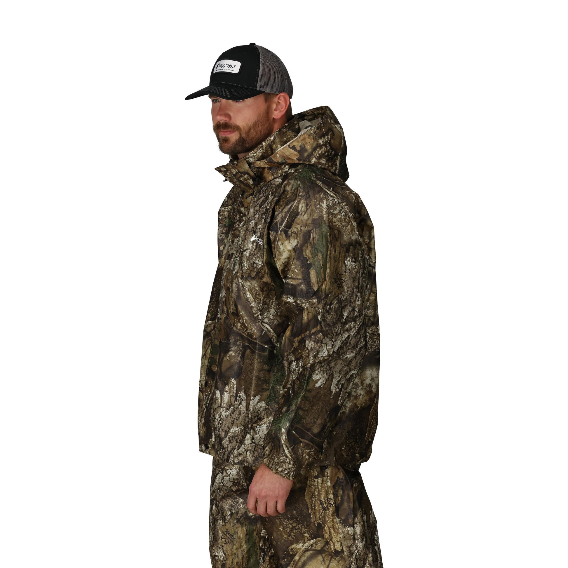 Frogg Toggs® Men's Pro Action Hooded Waterproof Jacket Realtree APX / LG