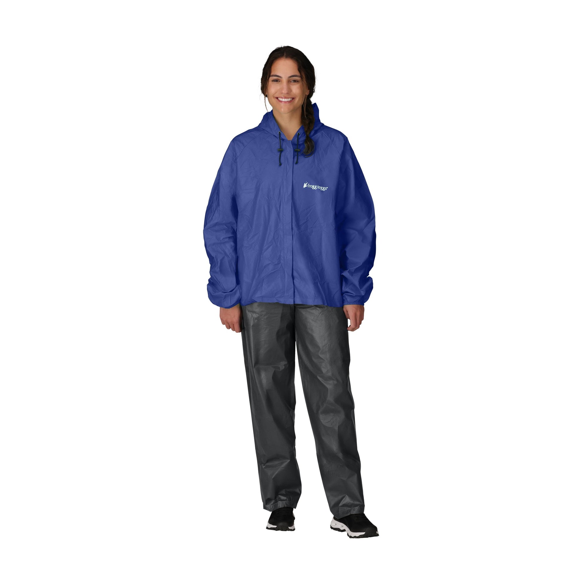 Frogg Toggs® Women's Waterproof Ultra-Lite Rain Suit Purple and Black / LG
