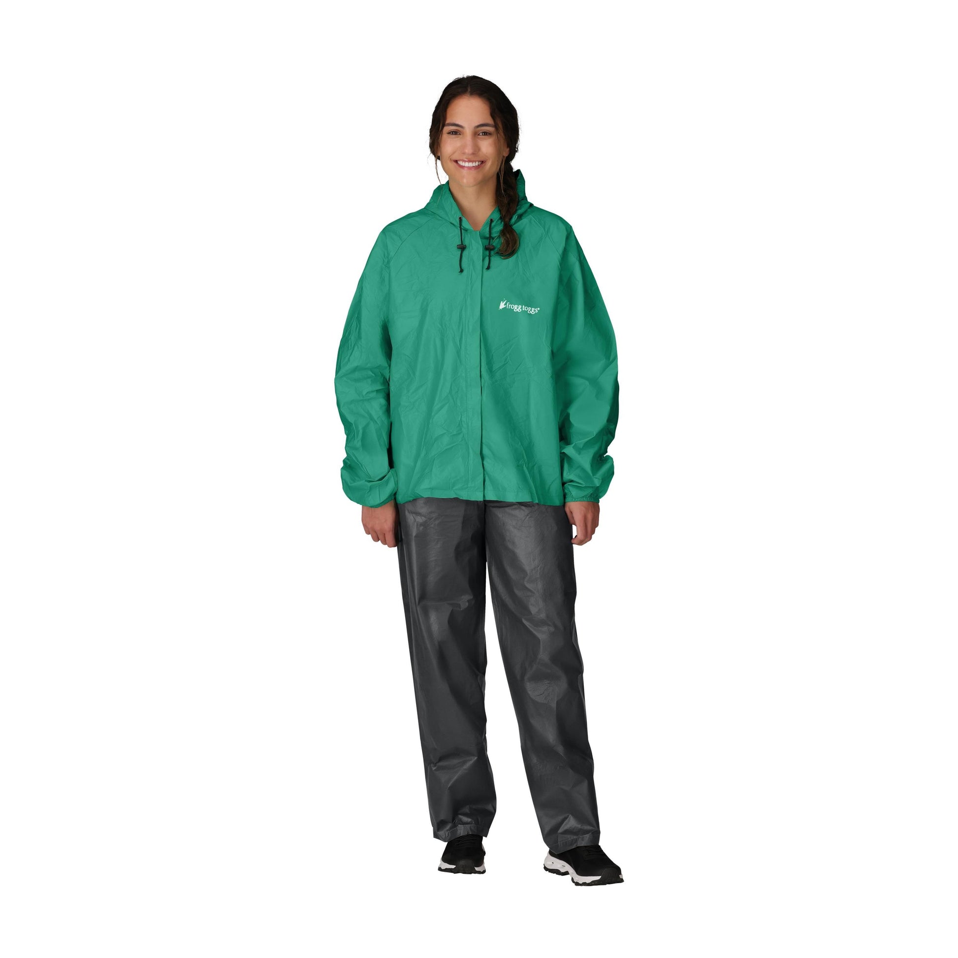 Frogg Toggs® Women's Waterproof Ultra-Lite Rain Suit Seafoam and Black / MD