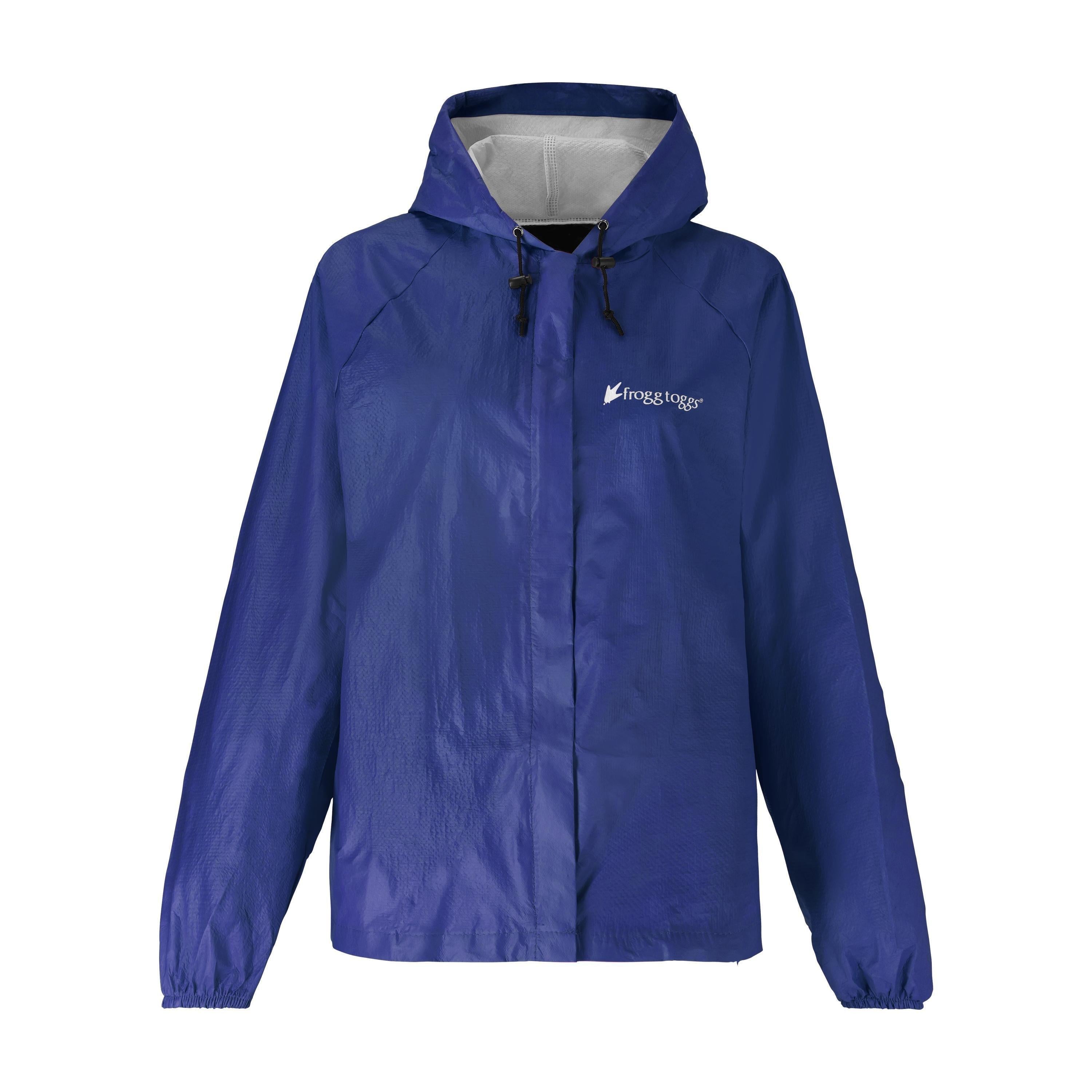 Frogg Toggs® Women's Ultra-Lite Hooded Jacket Purple and Black / LG