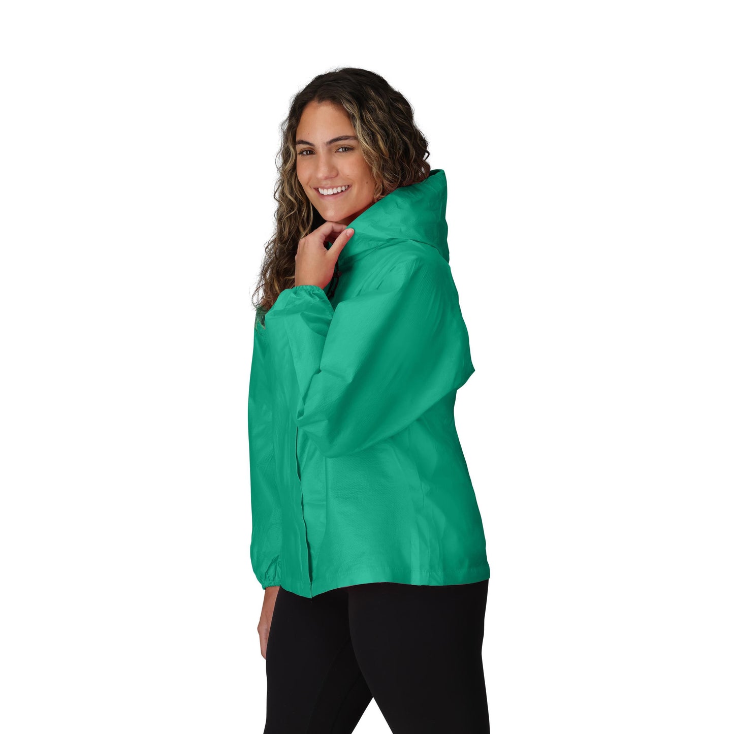 Frogg Toggs® Women's Ultra-Lite Hooded Jacket Seafoam and Black / LG