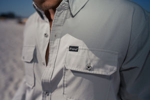 L/S Airflow Button-down | Silver