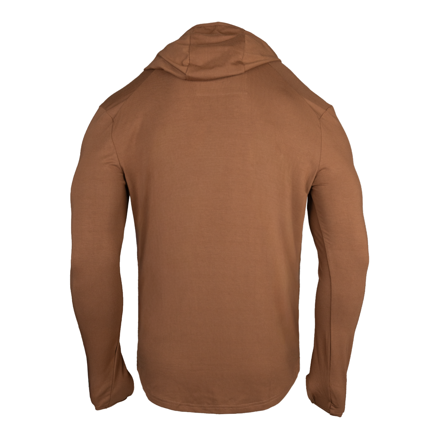 Brown hoodie on a white background