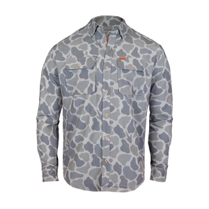 L/S Airflow Button-down | Faded Duck Camo