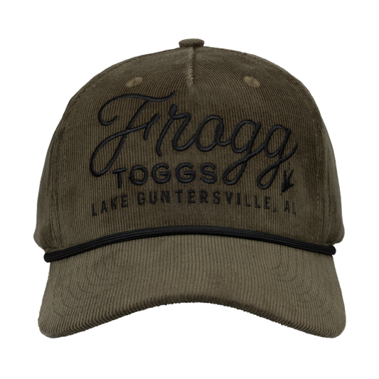 Frogg Toggs® 5-Panel Vintage Semi-Curved Snapback Cap | Faded Olive | One Size.