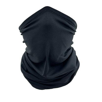 Black neck gaiter on a white background