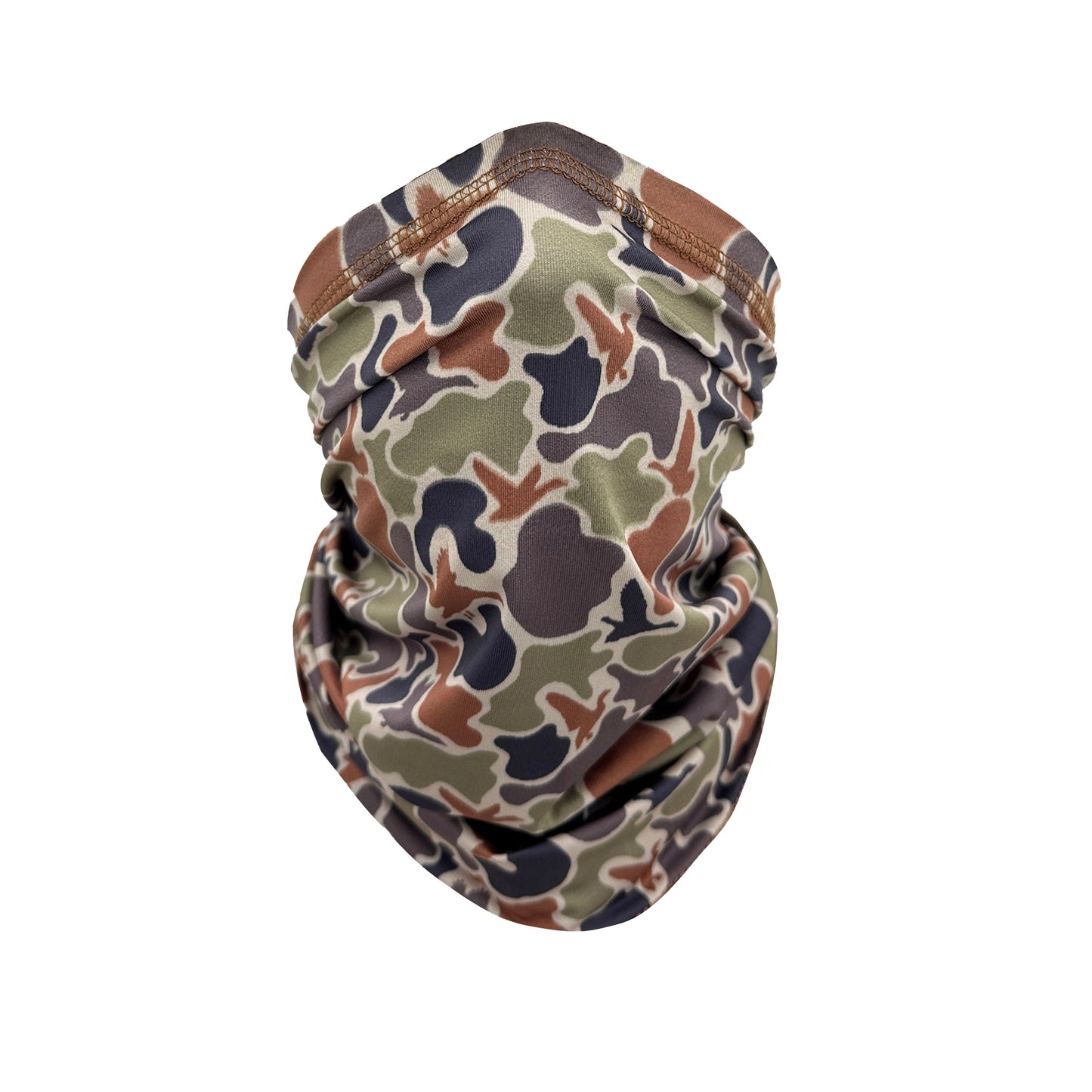 Duck camo patterned neck gaiter
