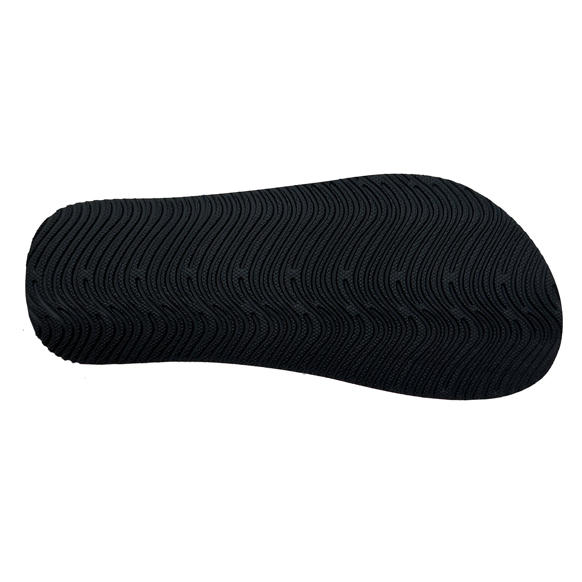Black shoe sole on a white background