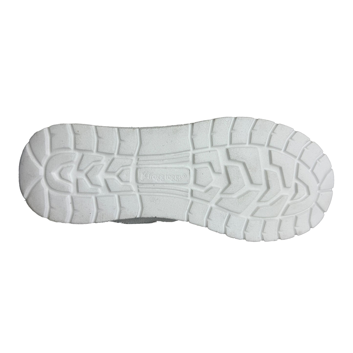 White shoe sole on a white background