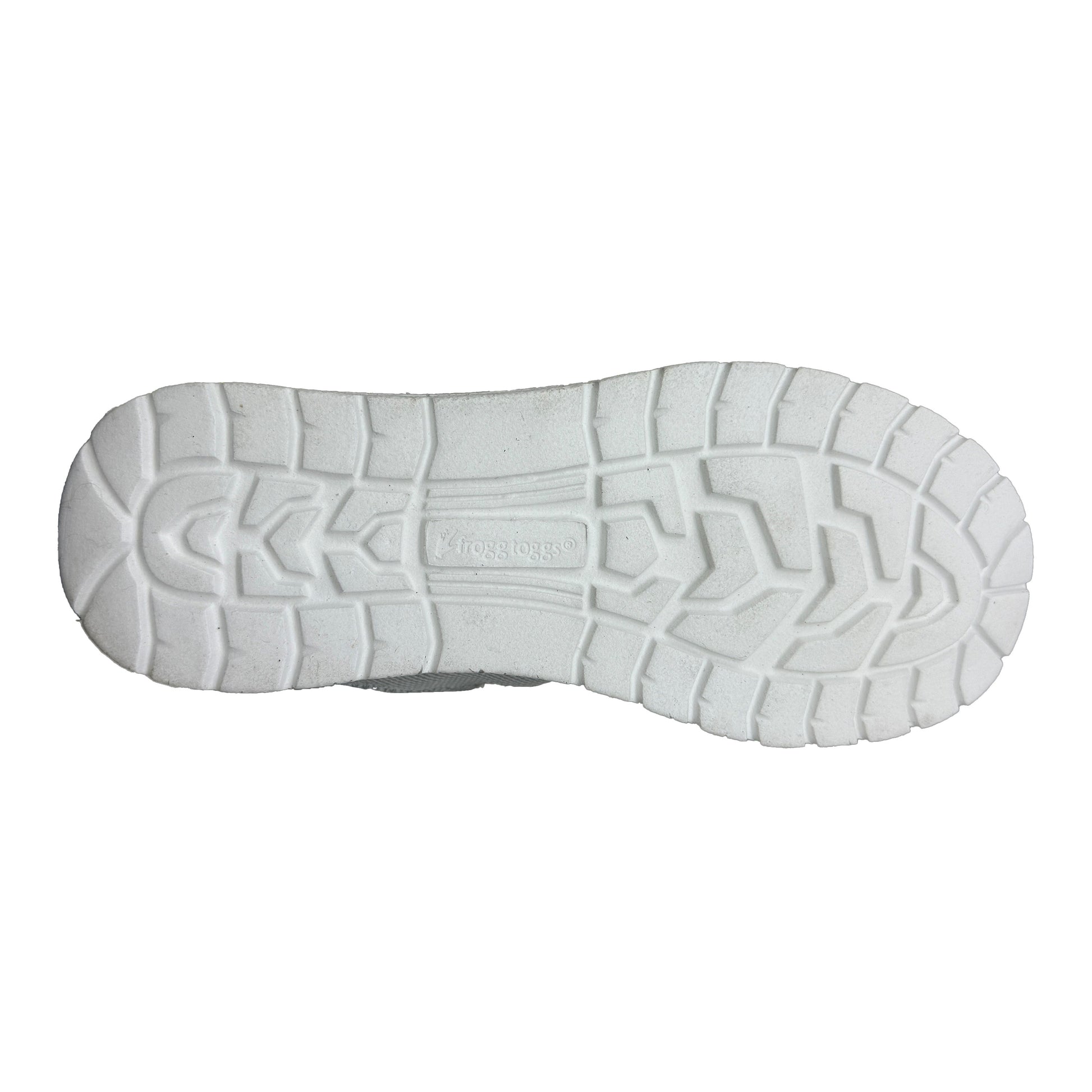 White shoe sole on a white background