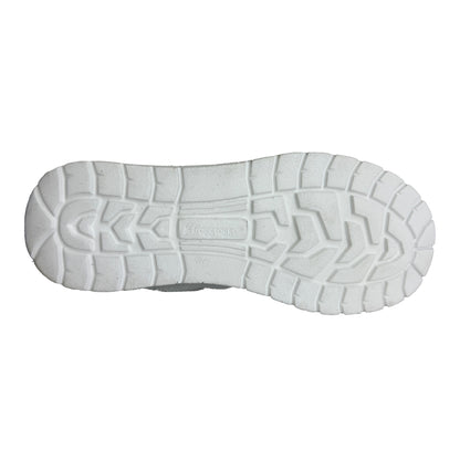 White shoe sole on a white background