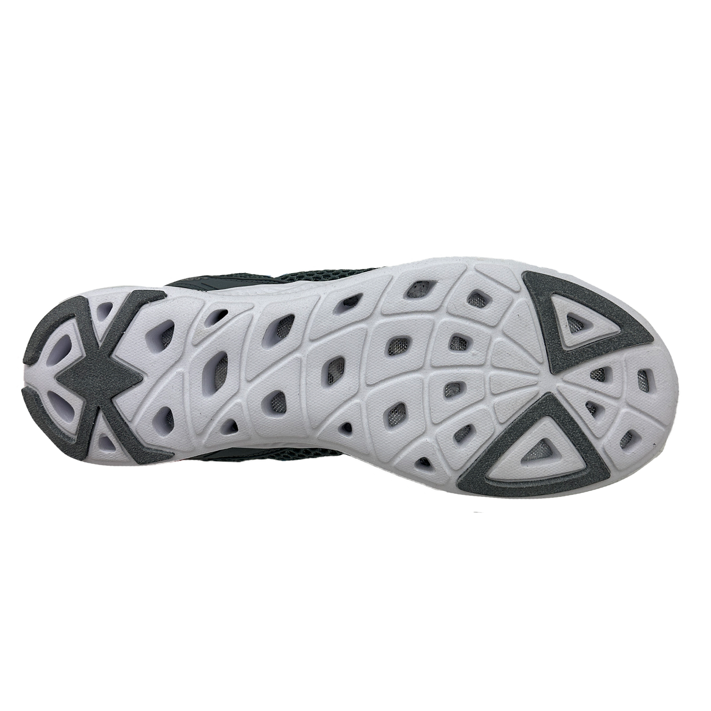 Black and white water  shoe sole on a white background