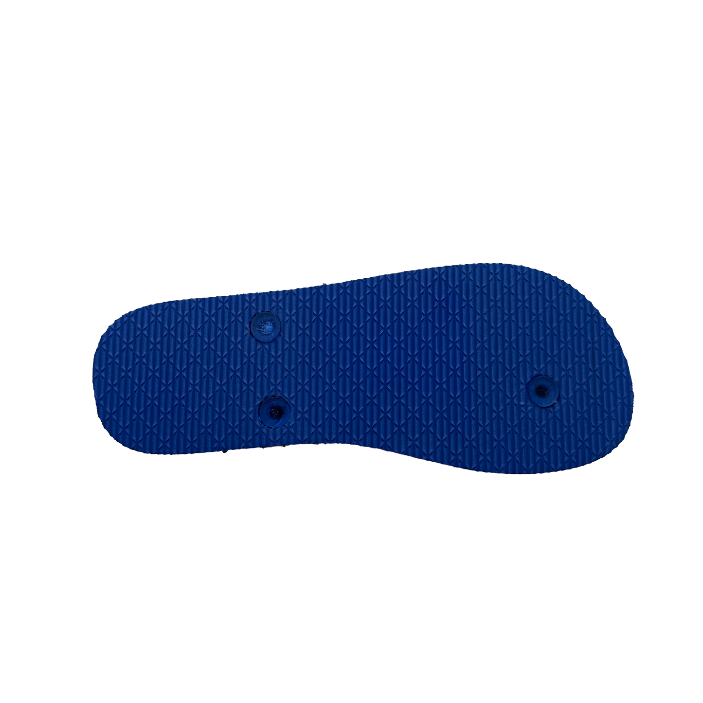 Blue sandal sole on a white background