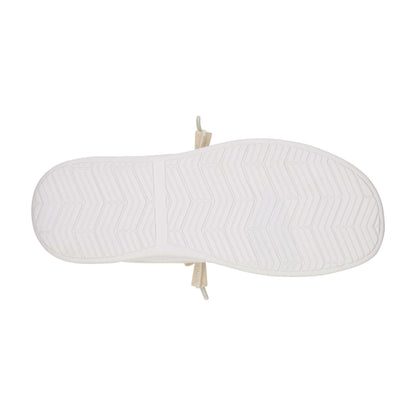 White sneaker sole on a white background