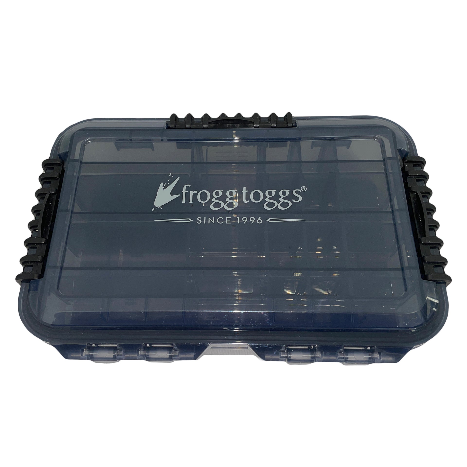 black fishing tackle box Frogg Toggs Waterproof Utility Box | Black
