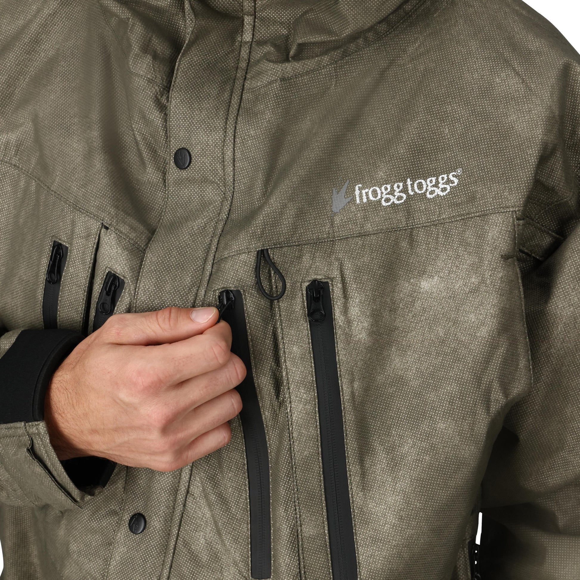 Frogg Toggs® Tekk Toad Breathable Waterproof Wading Jacket Stone / LG