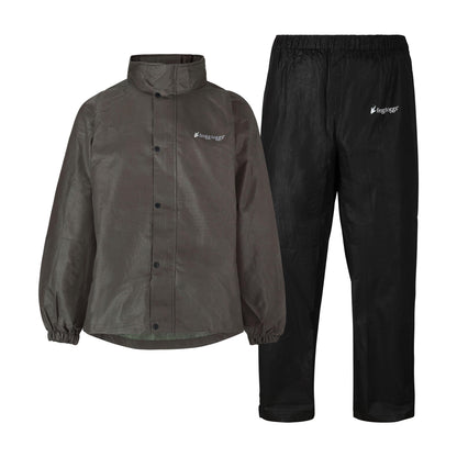 Frogg Toggs® Men's Classic All-Sport Waterproof Breathable Rain Suit Black and Stone / LG