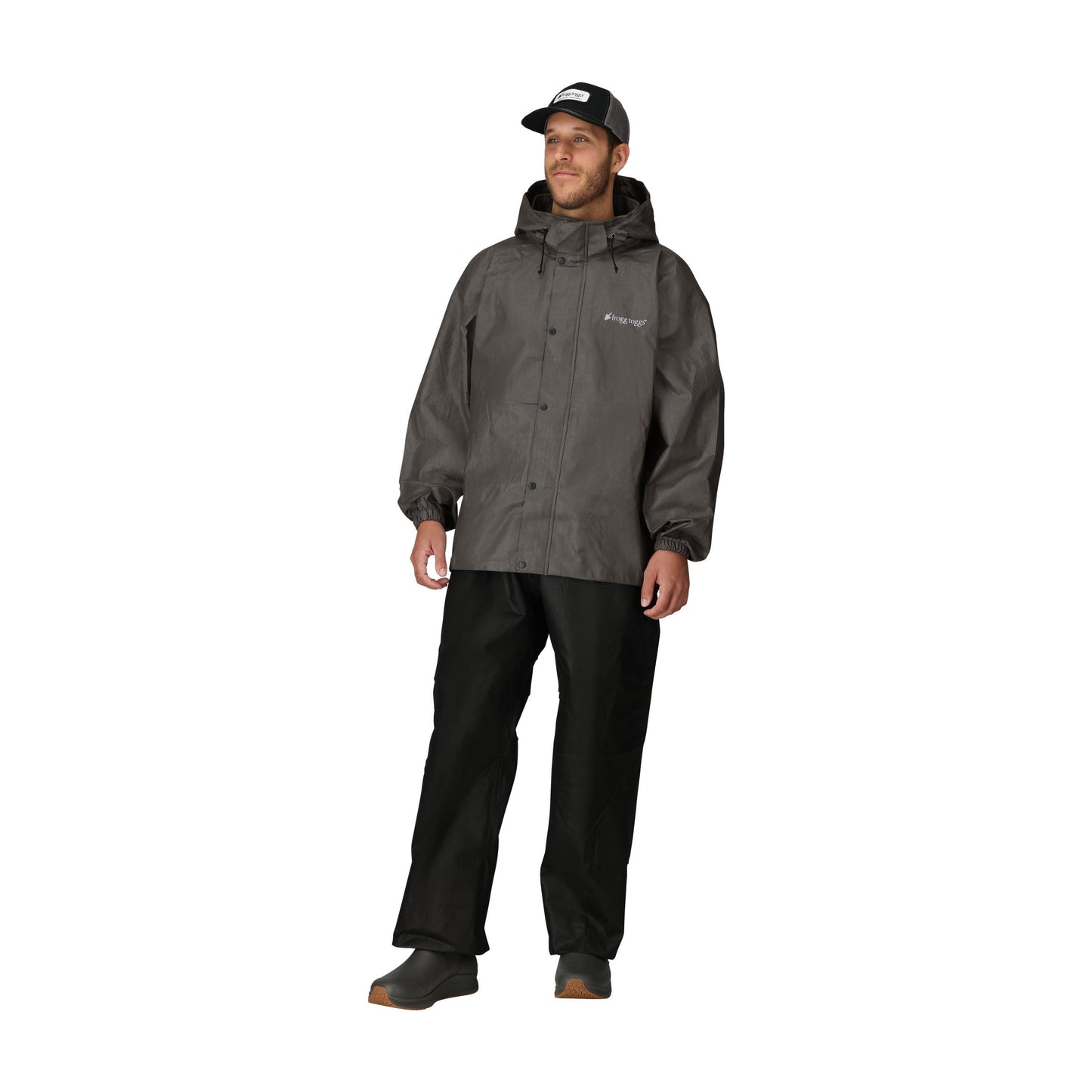 Frogg Toggs® Men's Classic All-Sport Waterproof Breathable Rain Suit Black and Stone / LG