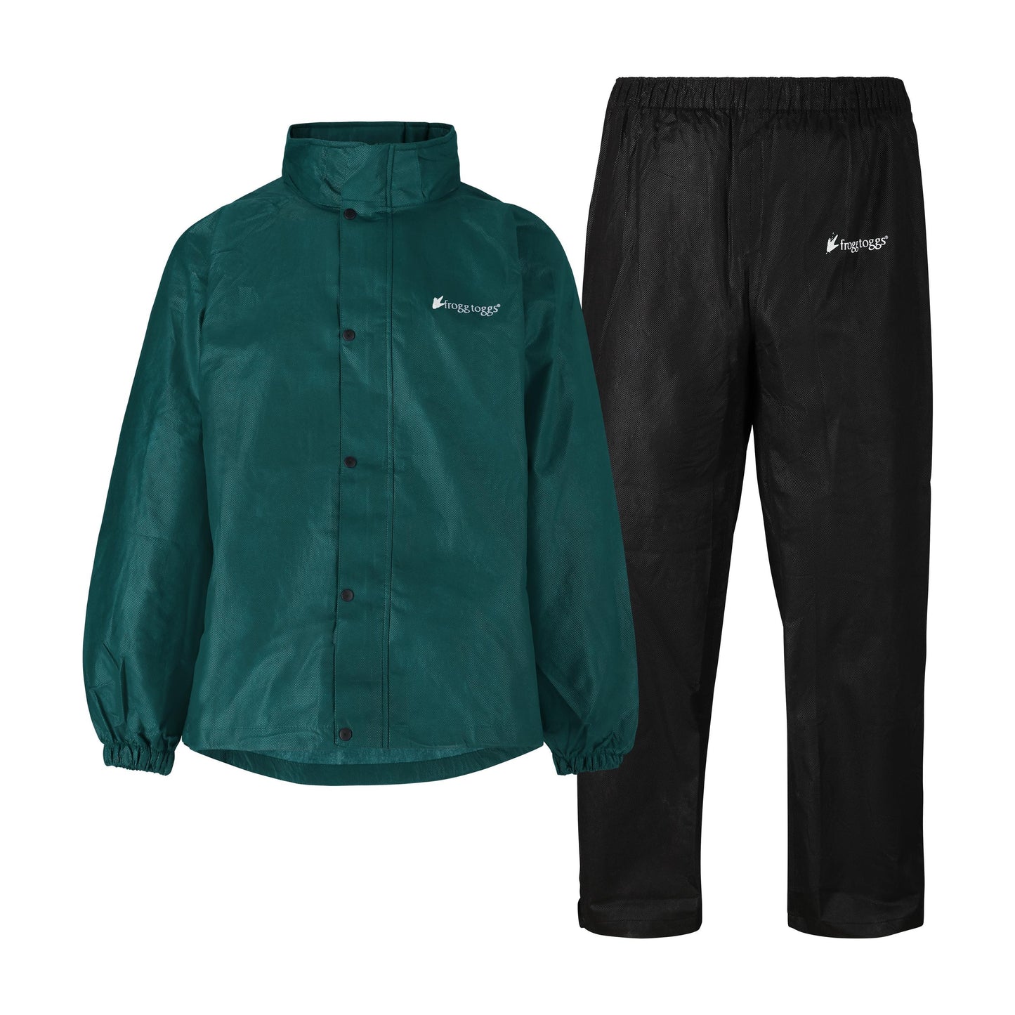 Frogg Toggs® Men's Classic All-Sport Waterproof Breathable Rain Suit Black and Green / LG