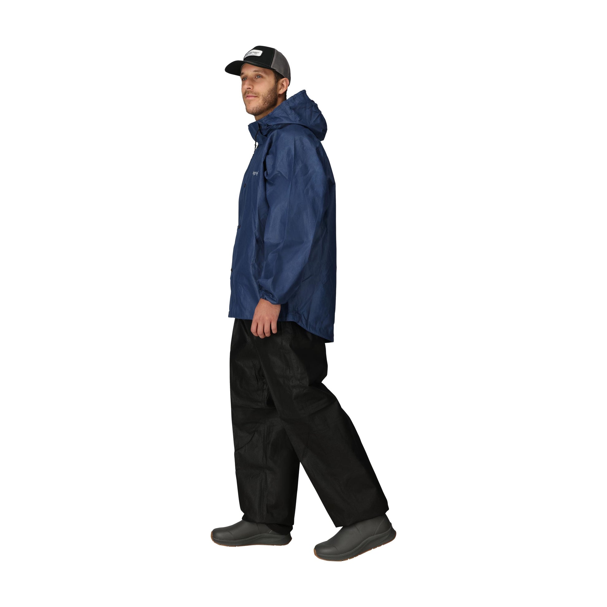 Frogg Toggs® Men's Classic All-Sport Waterproof Breathable Rain Suit Black and Royal Blue / LG
