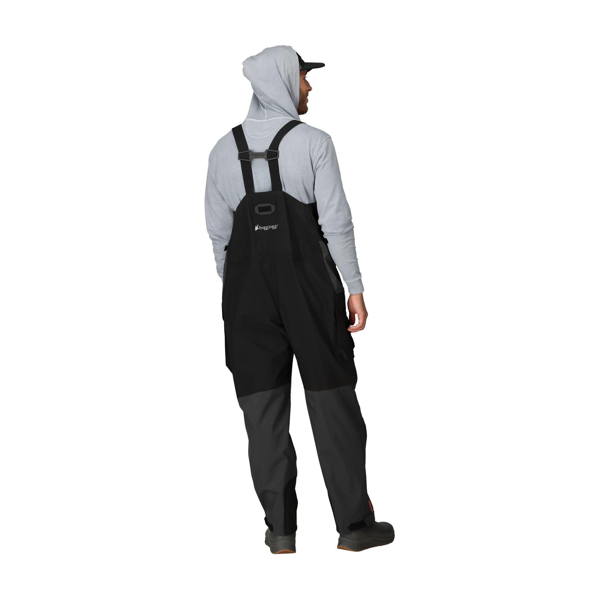 Frogg Toggs® Men's Pilot II Waterproof Guide Bib Black and Gray / LG